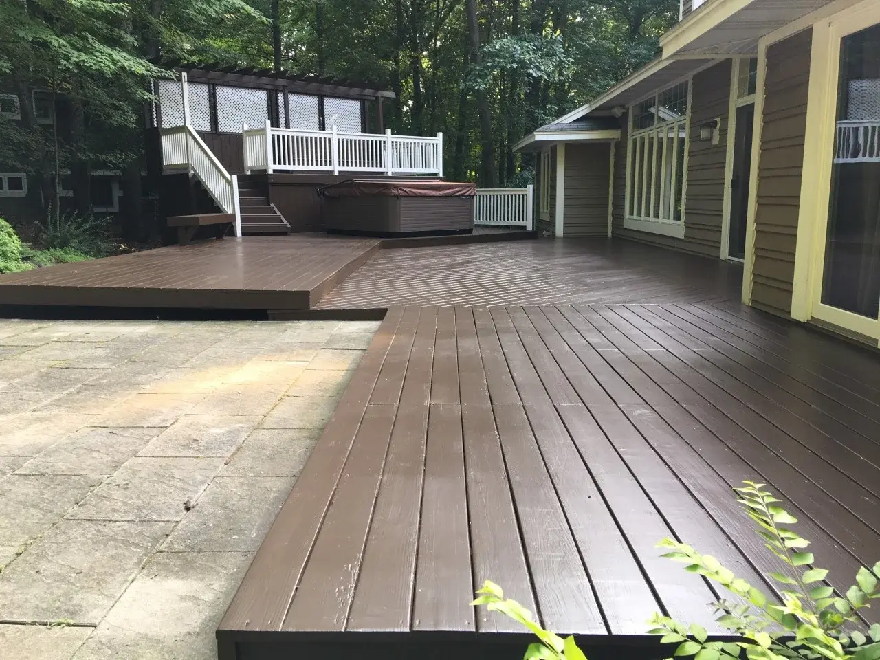 Custom outdoor patio and site work for a Mountlake Terrace property